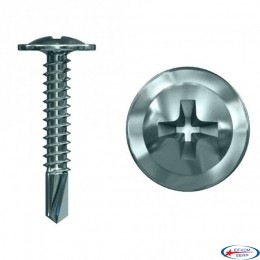 Саморез 4,2*19 с прессшайбой со сверлом оцинкованный (100 шт)