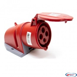 Розетка силова настінна 32А/4 (3Р+РЕ) IP44, TP electric (3126-307-1600)