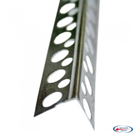 Уголок алюминиевый перфорированный защитный, 2,5 м