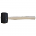 Киянка гумова, дерев'яна ручка, 350 г, 45 мм