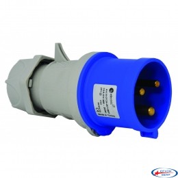 Вилка силова 16А/3 (2Р+РЕ) IP44, TP electric (3120-301-0901)